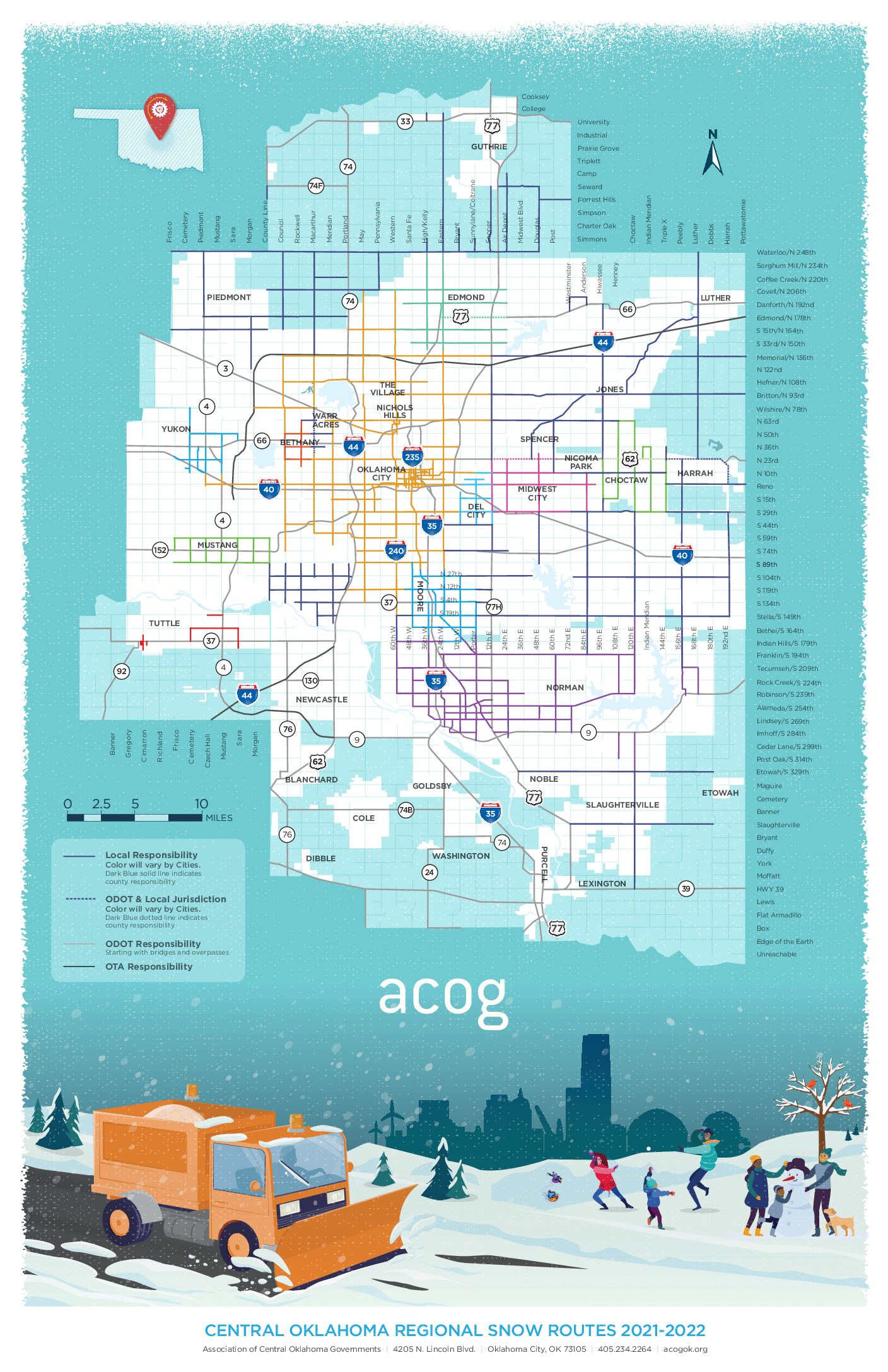 OKC Region Printable Snow Route Map (Download Now) ACOG
